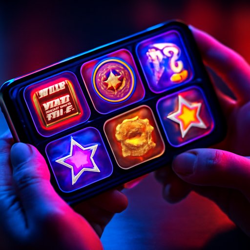 online casino game bonus screen with badge cards