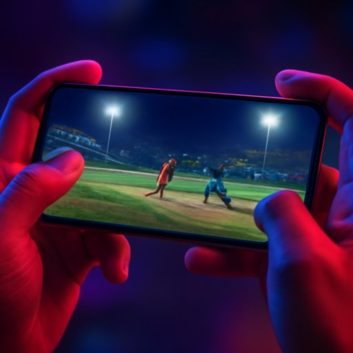 online casino game T20 floodlit boundary view